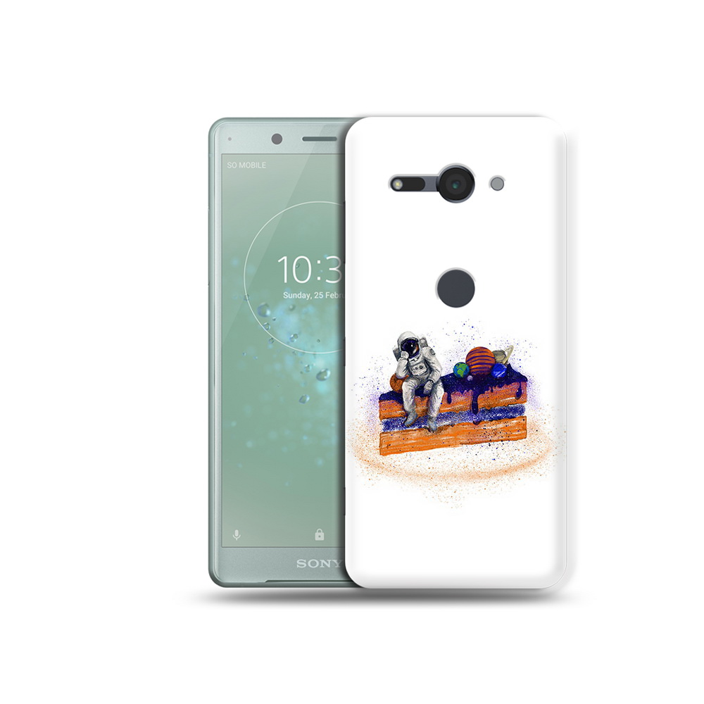 

Чехол MyPads Tocco для Sony Xperia XZ2 Compact торт с планетами, Прозрачный, Tocco