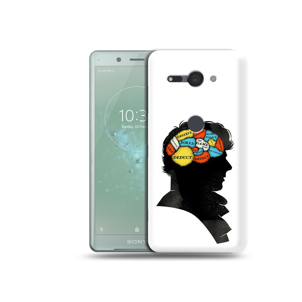 

Чехол MyPads Tocco для Sony Xperia XZ2 Compact темный рисунок, Прозрачный, Tocco
