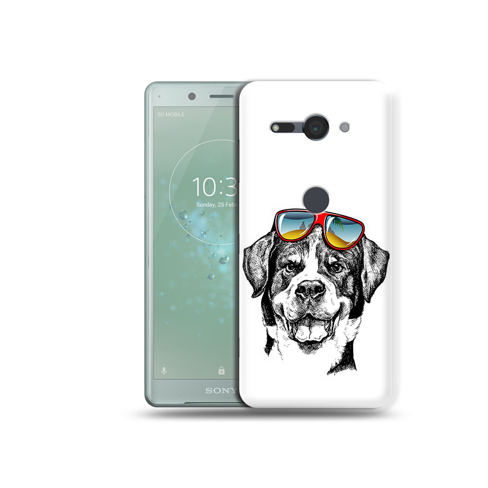 

Чехол MyPads Tocco для Sony Xperia XZ2 Compact счастливая собака, Прозрачный, Tocco