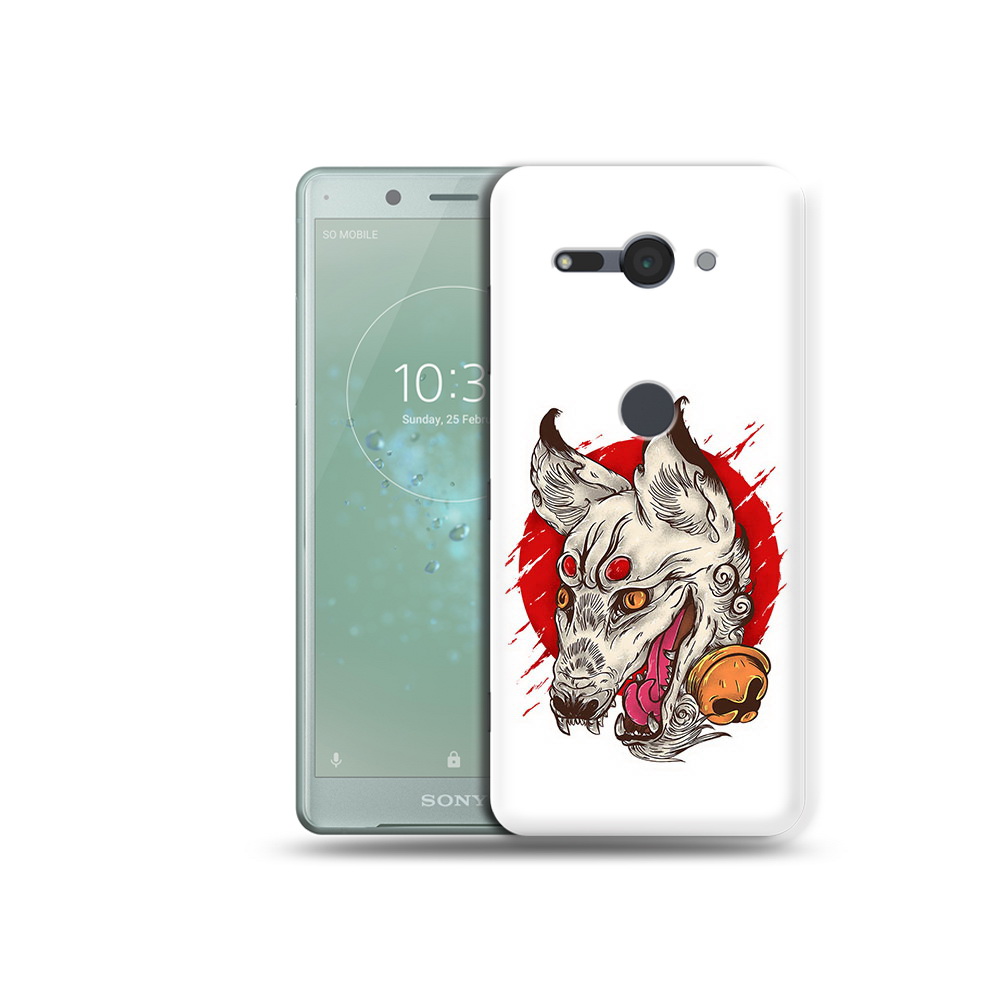 

Чехол MyPads Tocco для Sony Xperia XZ2 Compact страшная собака, Прозрачный, Tocco