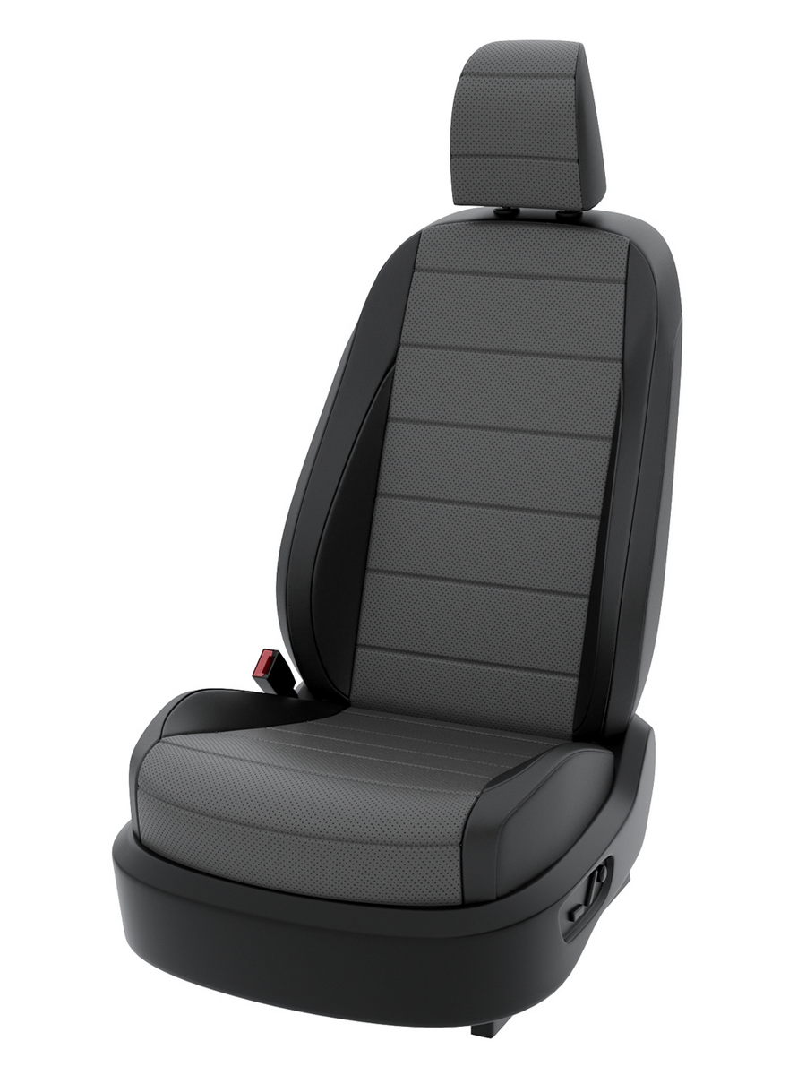 

Чехлы Центр Авточехлов на сидения Рено Сандеро 2 хэтчбек экокожа CNTRA560F-52, Серый;черный, 645