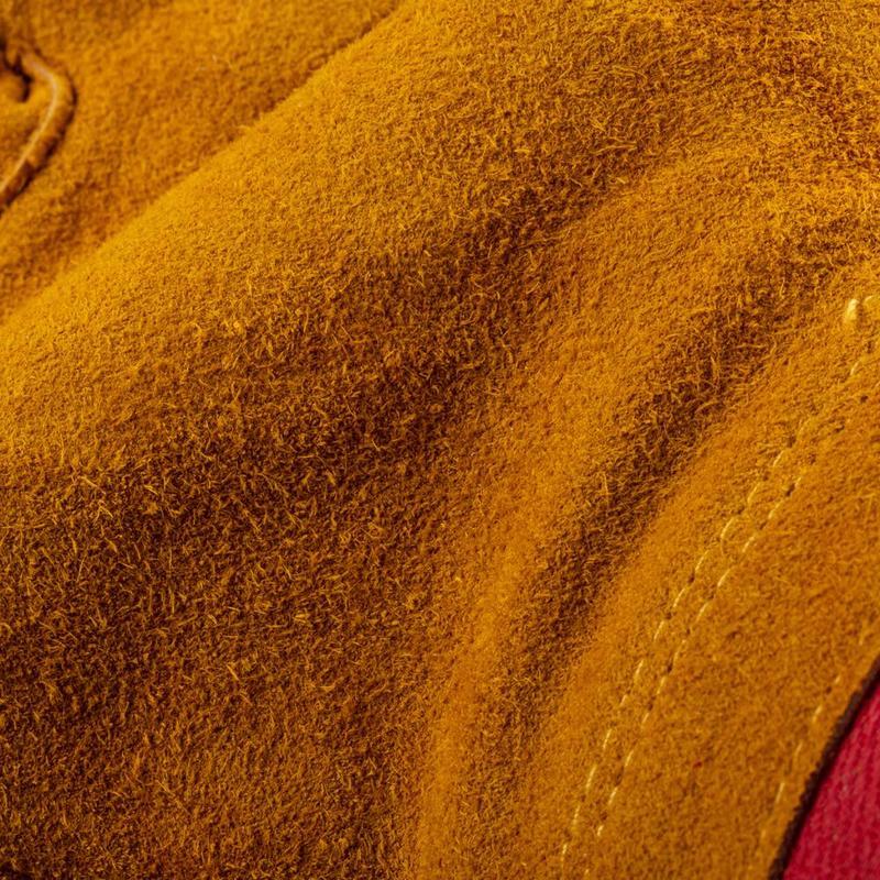 Перчатки защитные спилковые комбинированные, желтые, 12 пар защитные спилковые комбинированные перчатки dinfix