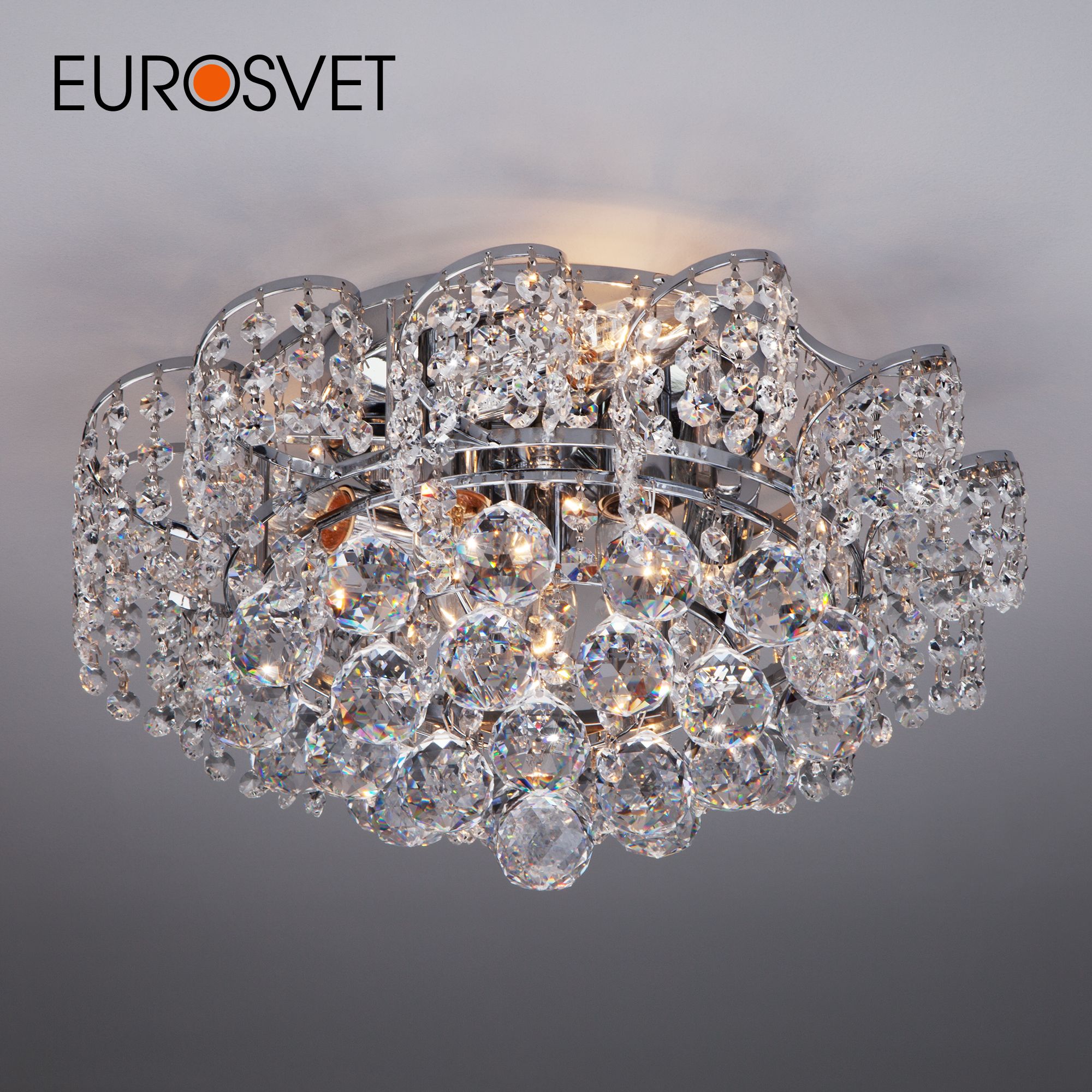 

Люстра потолочная Eurosvet 16017/6, 16017/6 хром Strotskis