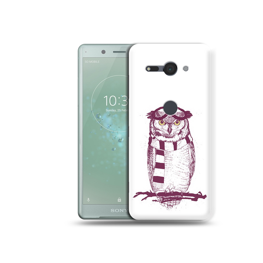 

Чехол MyPads Tocco для Sony Xperia XZ2 Compact сова-летчик, Прозрачный, Tocco