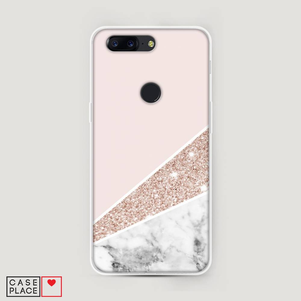 

Чехол на OnePlus 5T "Блестящий розовый мрамор", 150350-3
