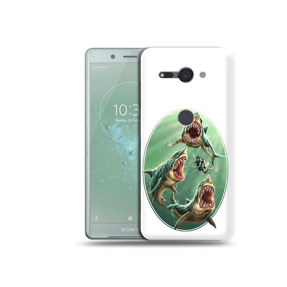 

Чехол MyPads Tocco для Sony Xperia XZ2 Compact синяя бездна, Прозрачный, Tocco