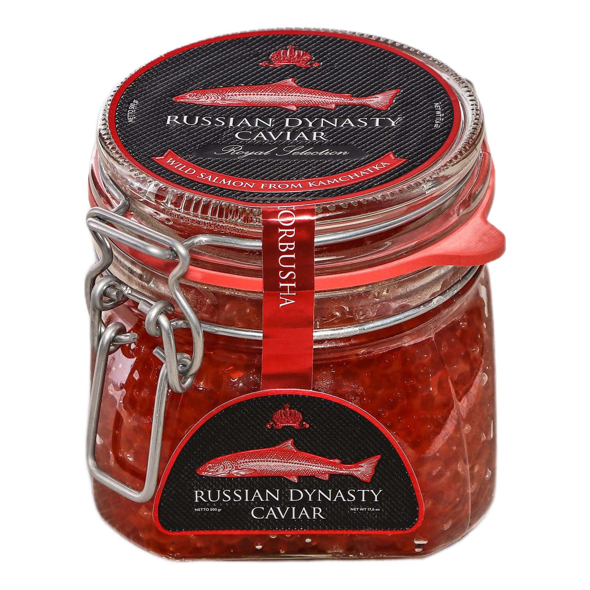 Икра горбуши красная Russian Dynasty Caviar 500 г