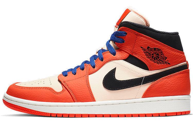 

Кеды унисекс Jordan Air Jordan 1 Mid оранжевые 44 EU, Оранжевый, Air Jordan 1 Mid