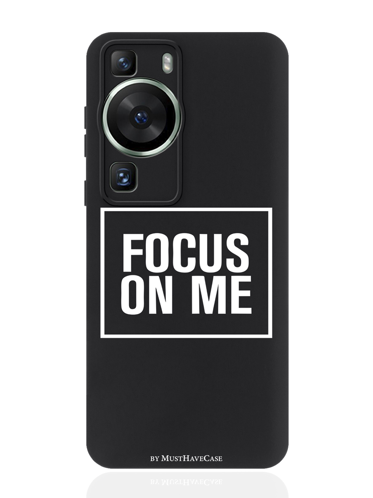 

Чехол для смартфона Huawei P60 черный силиконовый Focus on me, Белый, Huawei P60