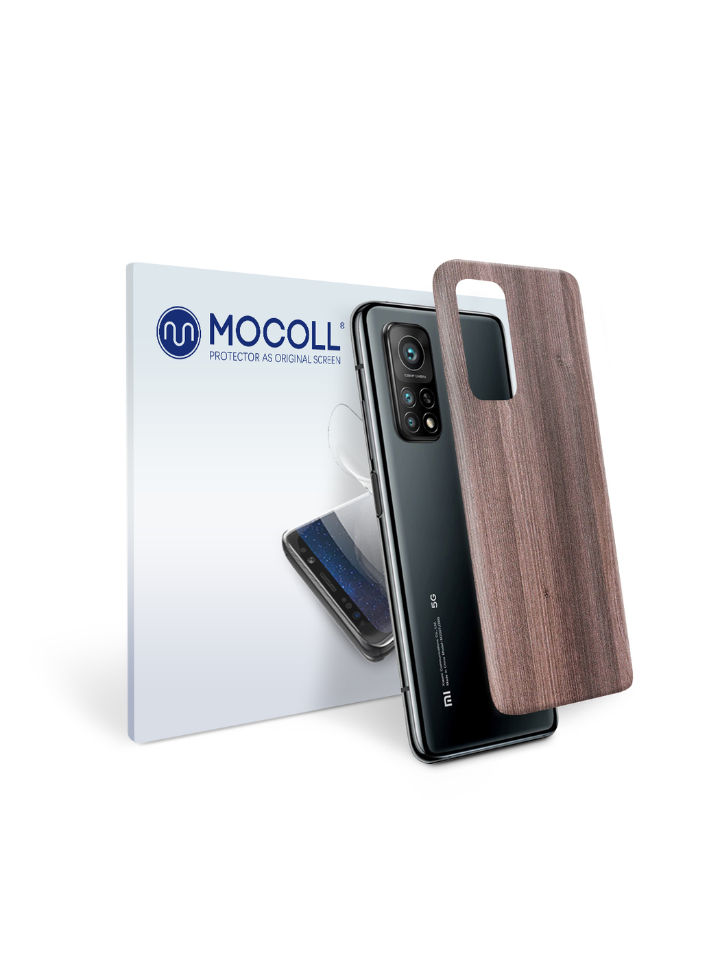 

Пленка защитная MOCOLL для задней панели Xiaomi Mi 10T Pro Дерево Вишня Кинстон