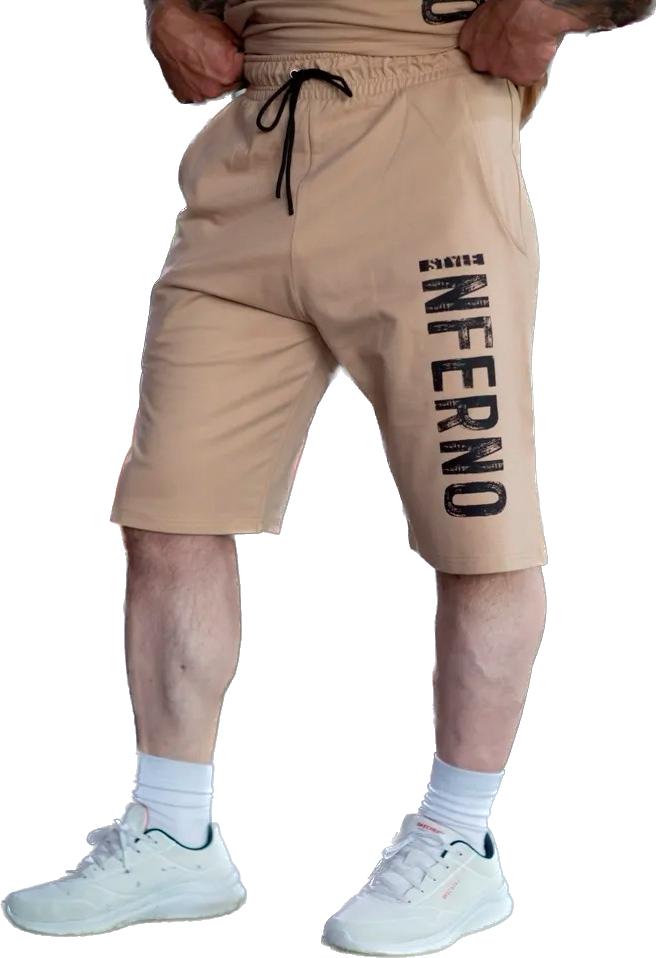 Спортивные шорты мужские INFERNO style Ш-001-001 бежевые XL