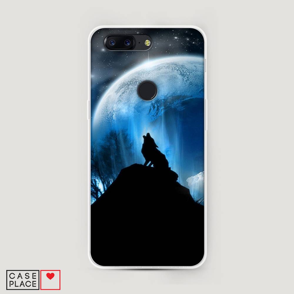 

Чехол на OnePlus 5T "Волк 2", Синий;черный;белый, 150350-1