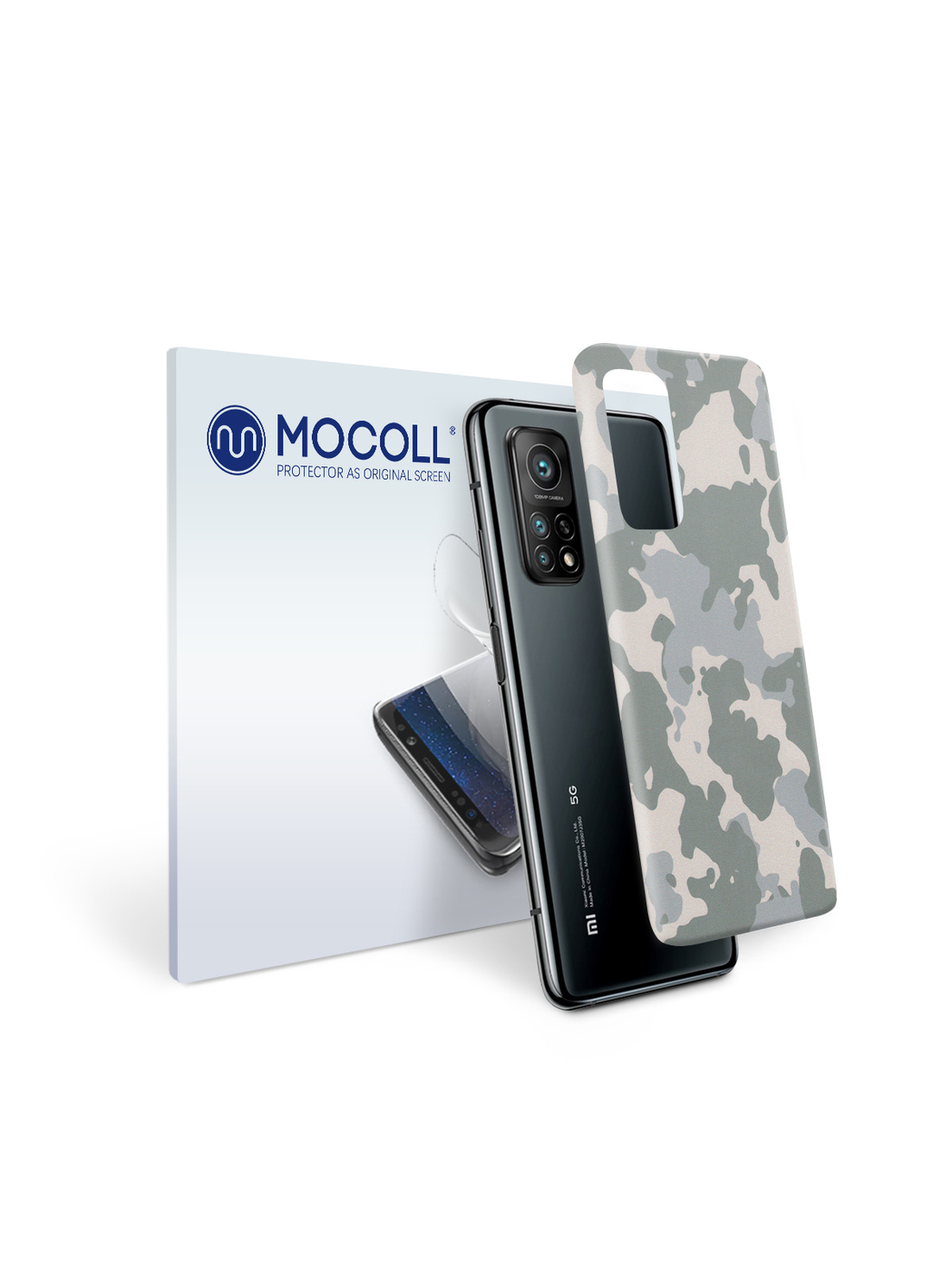 

Пленка защитная MOCOLL для задней панели Xiaomi Mi 10T Lite Хаки Серый