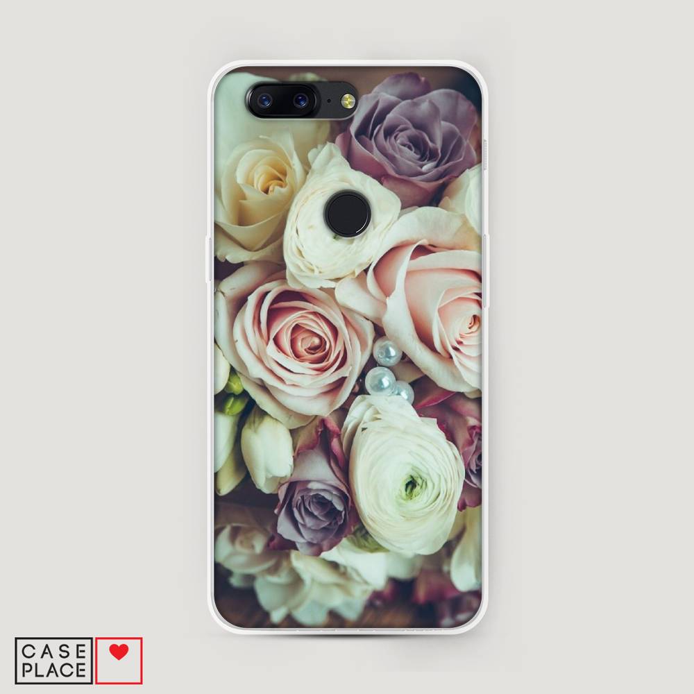

Чехол на OnePlus 5T "Свадебный букет", Белый;фиолетовый, 150350-2