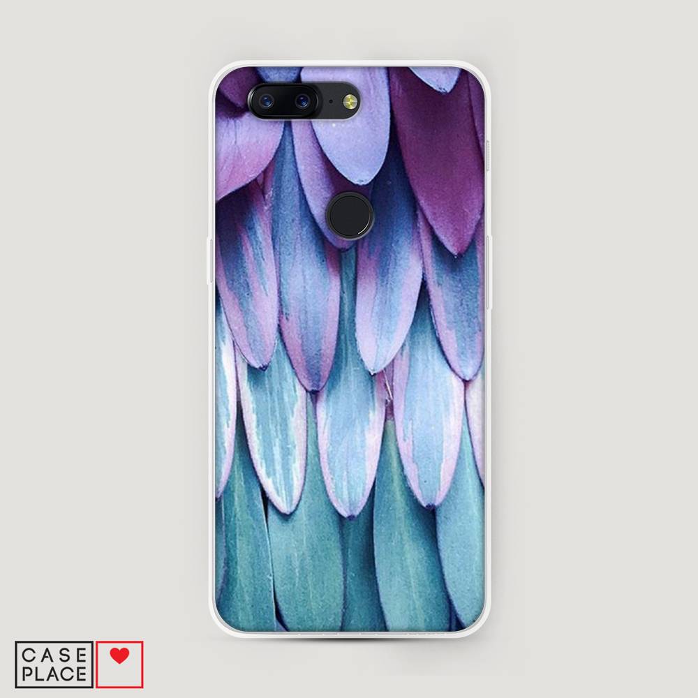 

Чехол на OnePlus 5T "Синее перо", Фиолетовый;голубой, 150350-3