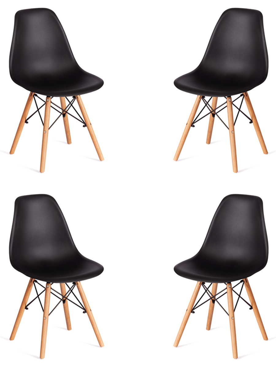 

Комплект стульев для кухни Tetchair CINDY, черный, CINDY EAMES mod. 1801