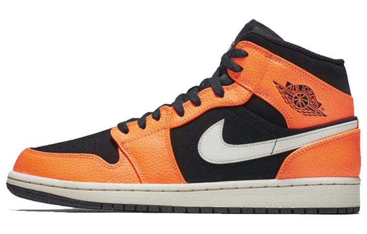 

Кеды унисекс Jordan Air Jordan 1 Mid оранжевые 46 EU, Оранжевый, Air Jordan 1 Mid