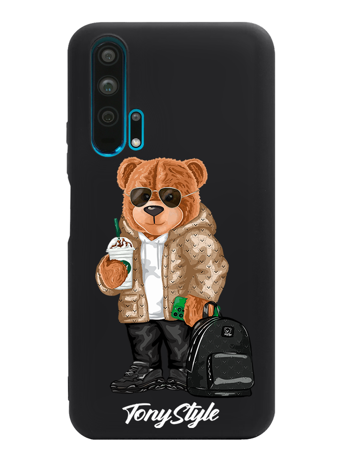 

Чехол Tony Style Honor 20 Pro Tony Style в очках, Коричневый;черный;белый, Honor 20 Pro Tony Style в очках