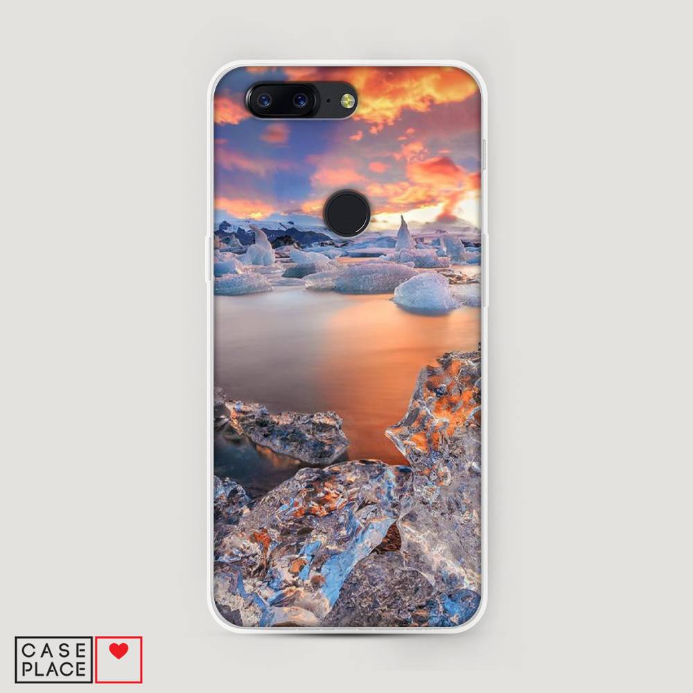 

Чехол на OnePlus 5T "Ледники", Синий;оранжевый, 150350-2