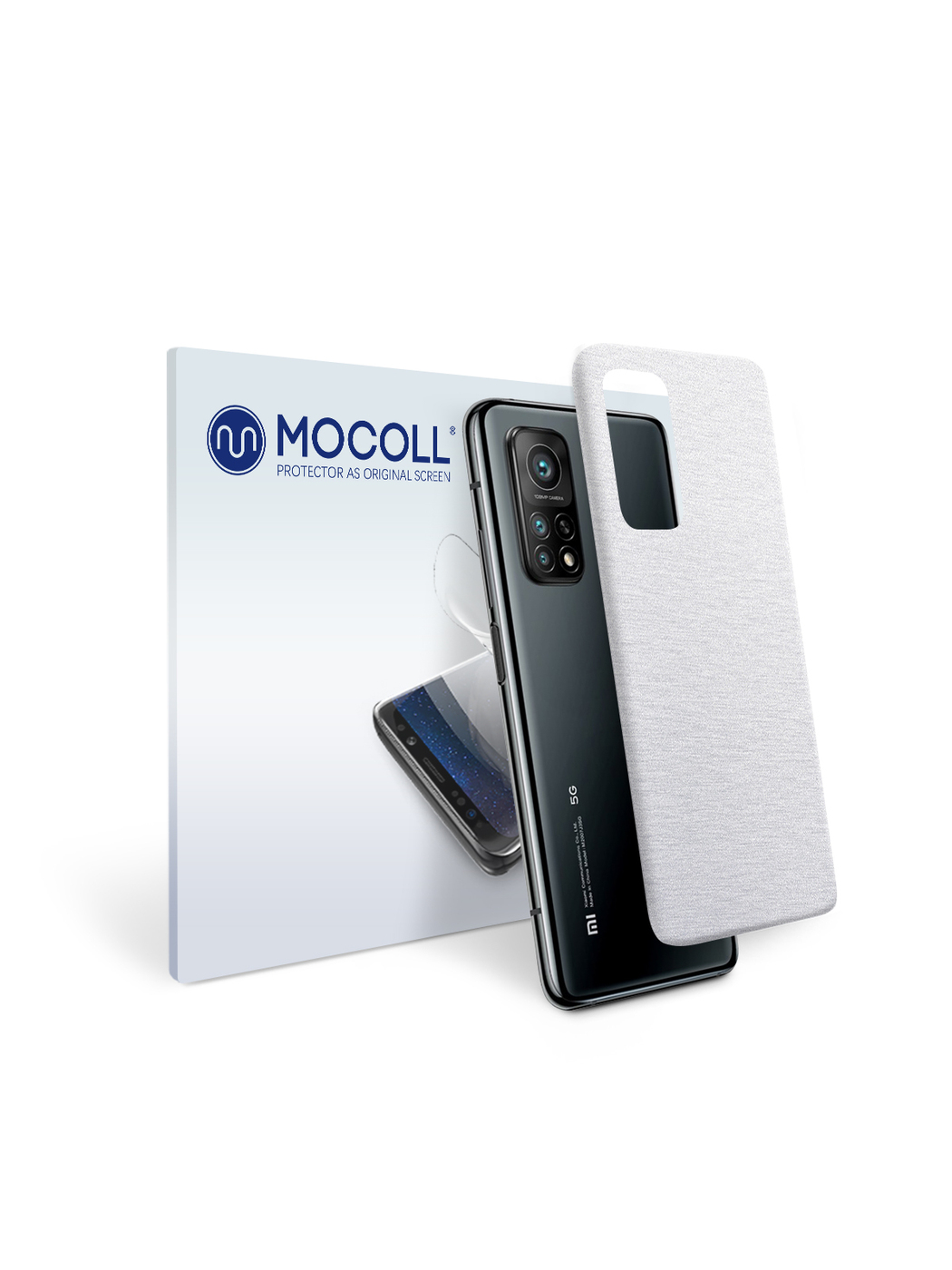 

Пленка защитная MOCOLL для задней панели Xiaomi Mi 10T Lite Металлик серебристый