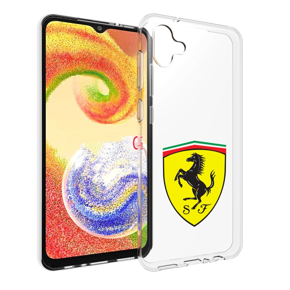 

Чехол MyPads Ferrari-3 мужской для Samsung Galaxy A04, Прозрачный, Tocco