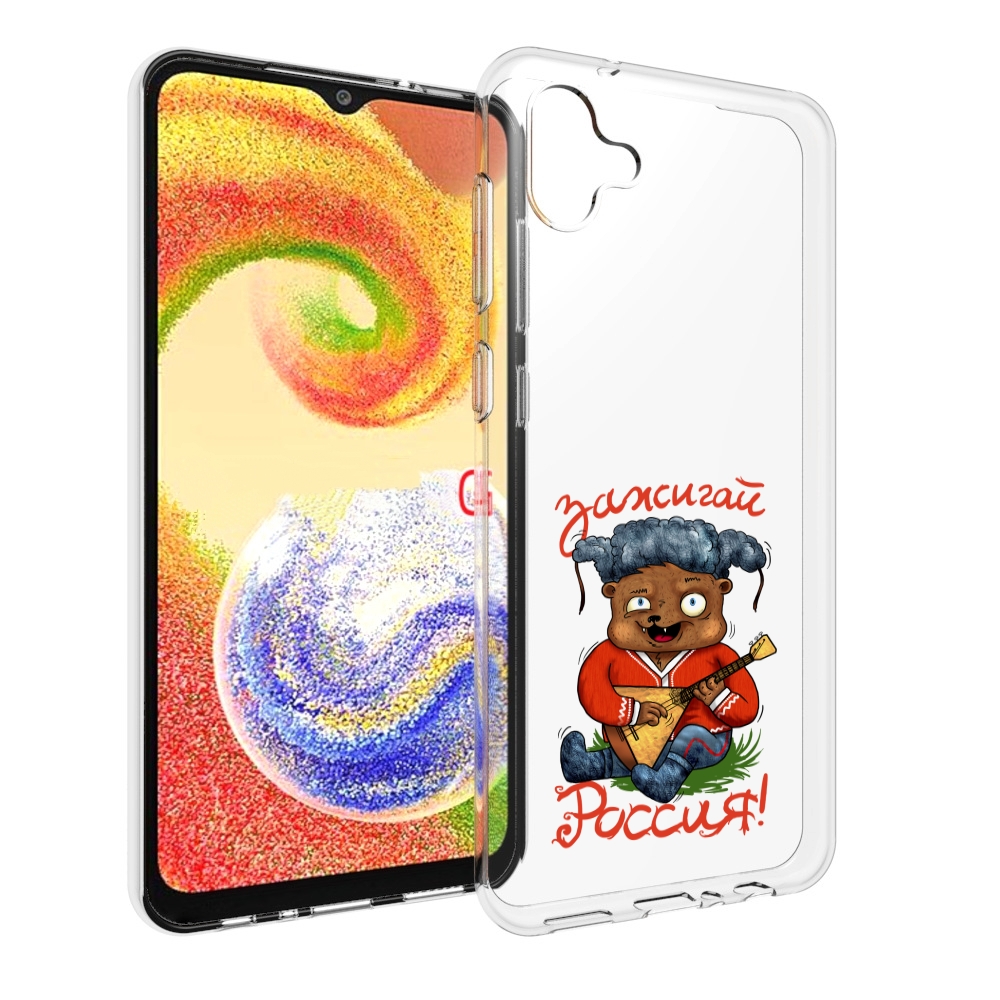 

Чехол MyPads Зажигай Россия для Samsung Galaxy A04, Прозрачный, Tocco