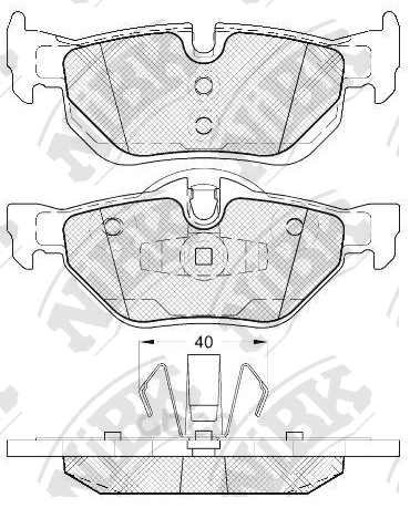 

Колодки задние (BMW E81/E87/E90/E91/E84 X1) PN0511