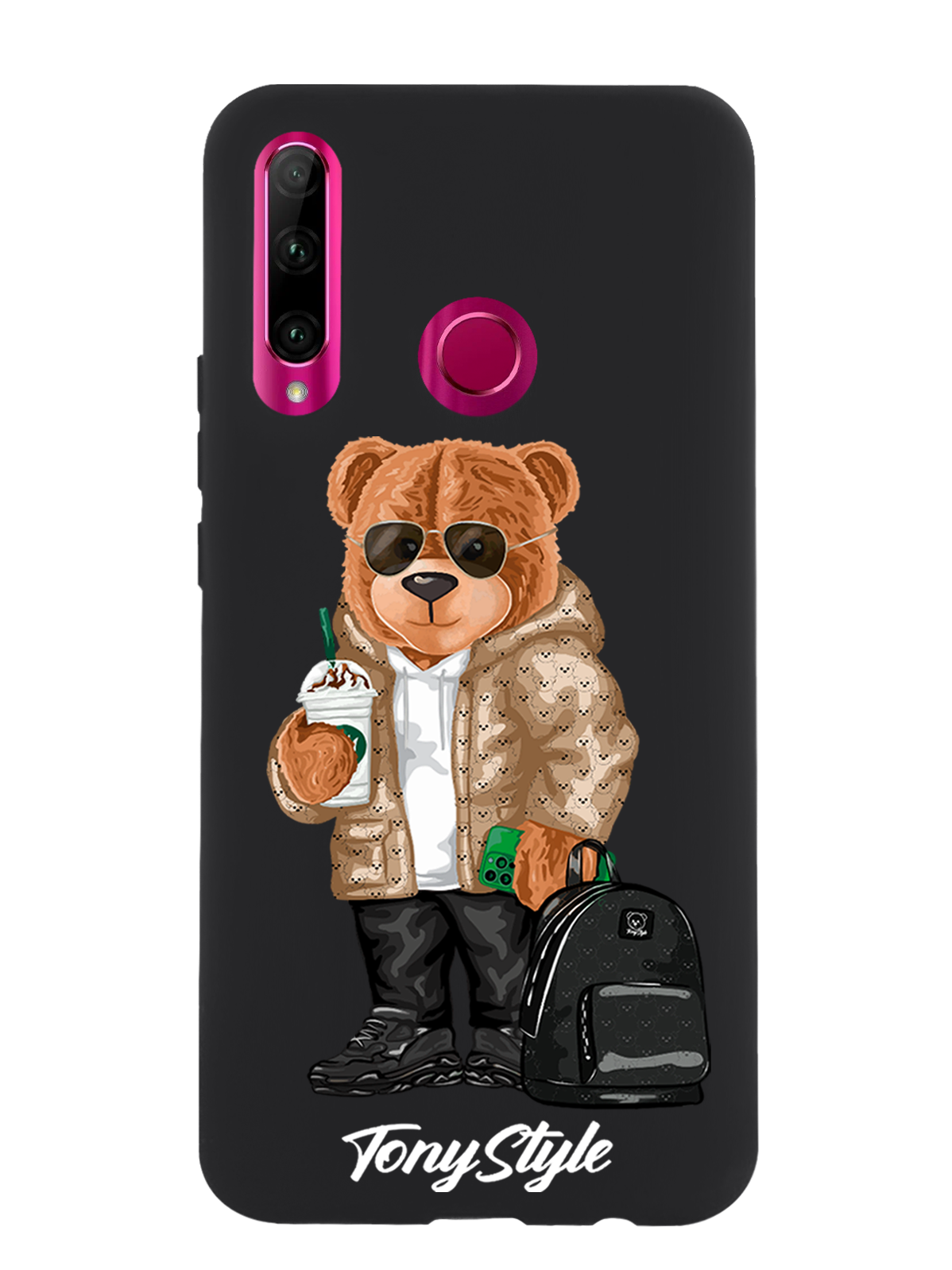 

Чехол Tony Style Honor 10i Tony Style в очках, Коричневый;черный;белый, Honor 10i Tony Style в очках