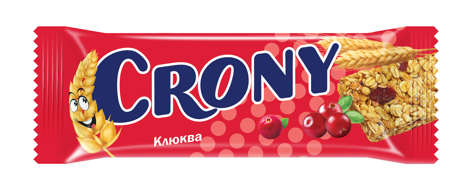 Батончик-мюсли CRONY Клюква Упаковка 12 шт по 50 г