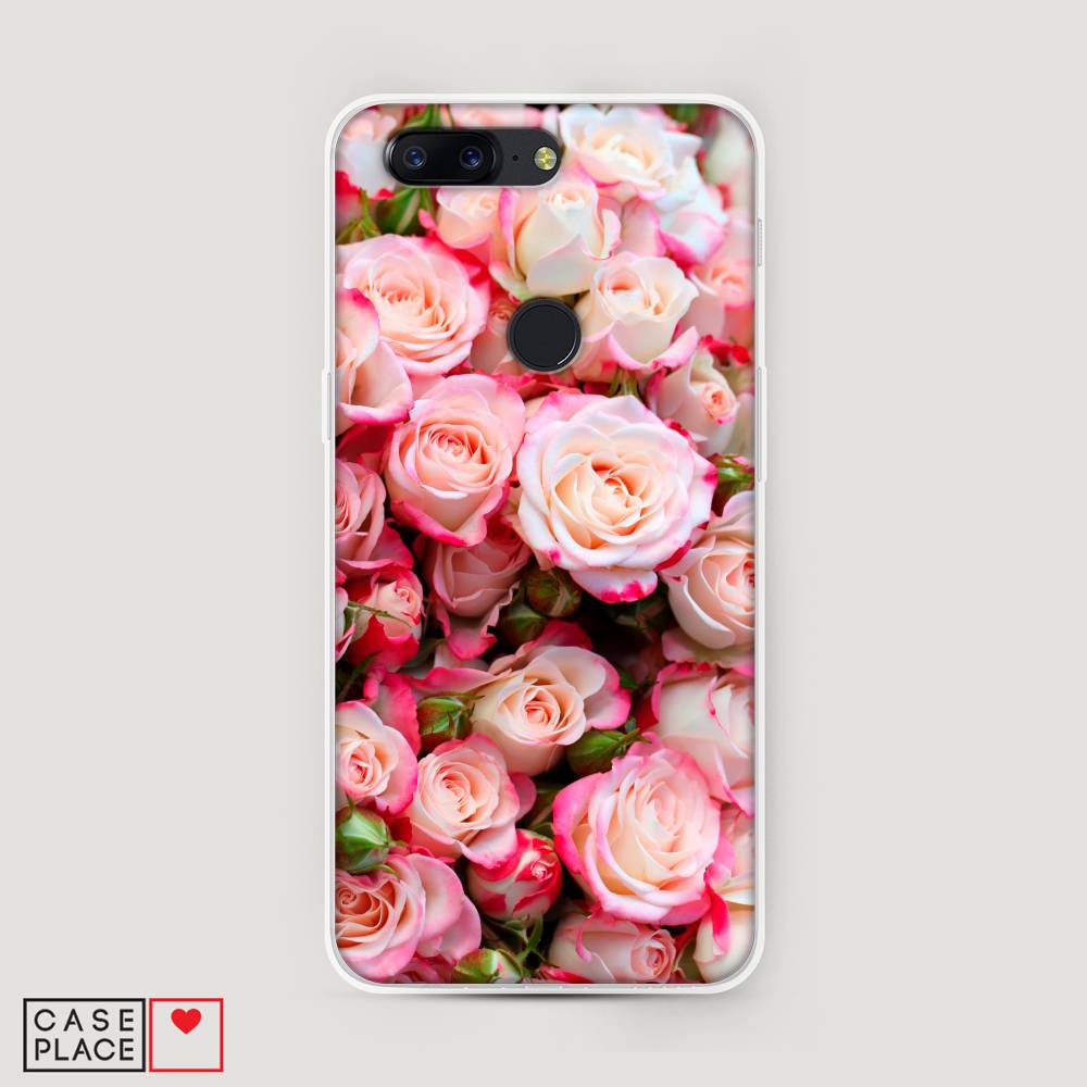 

Чехол на OnePlus 5T "Много роз", Розовый, 150350-2