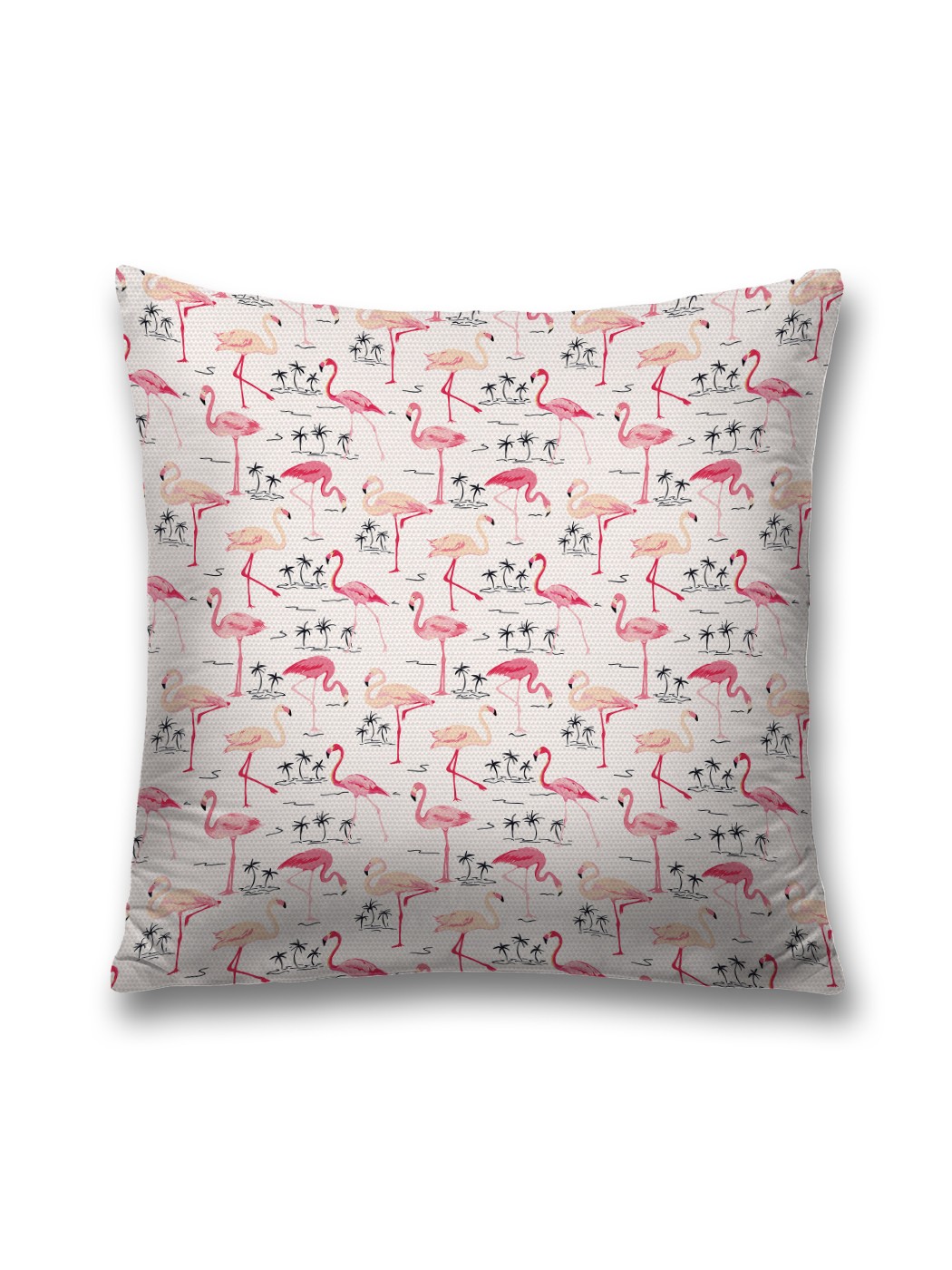 

Наволочка декоративная JoyArty "Парад фламинго" на молнии, 45x45 см, Белый