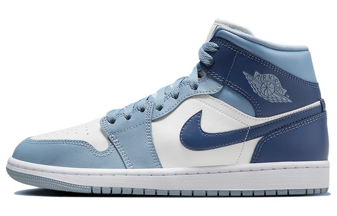 

Кеды унисекс Jordan Air Jordan 1 Mid синие 41 EU, Синий, Air Jordan 1 Mid