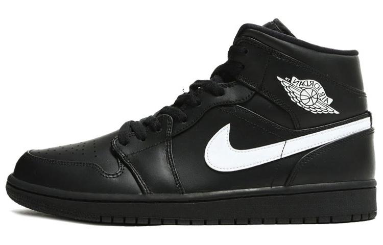 

Кеды унисекс Jordan Air Jordan 1 Mid черные 44.5 EU, Черный, Air Jordan 1 Mid