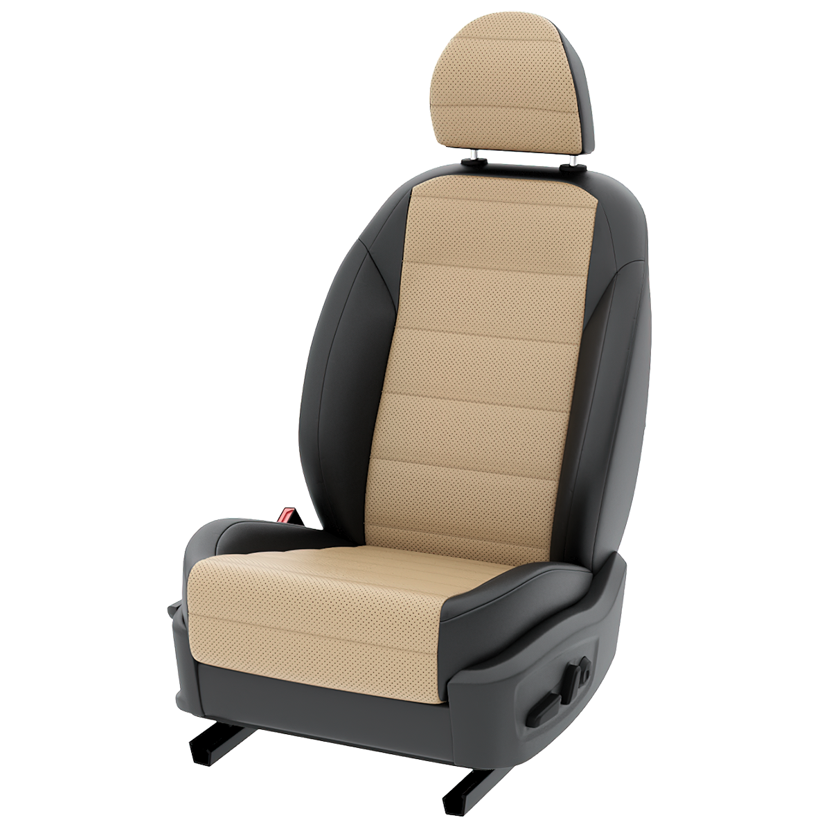 

Чехлы на сиденья Автолето для Форд экоСпорт бежевый черный экокожа LA779C59, 172