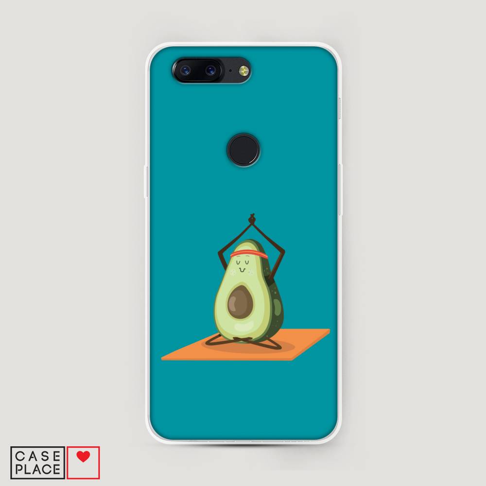 

Чехол на OnePlus 5T "Расслабься с авокадо", Голубой, 150350-6
