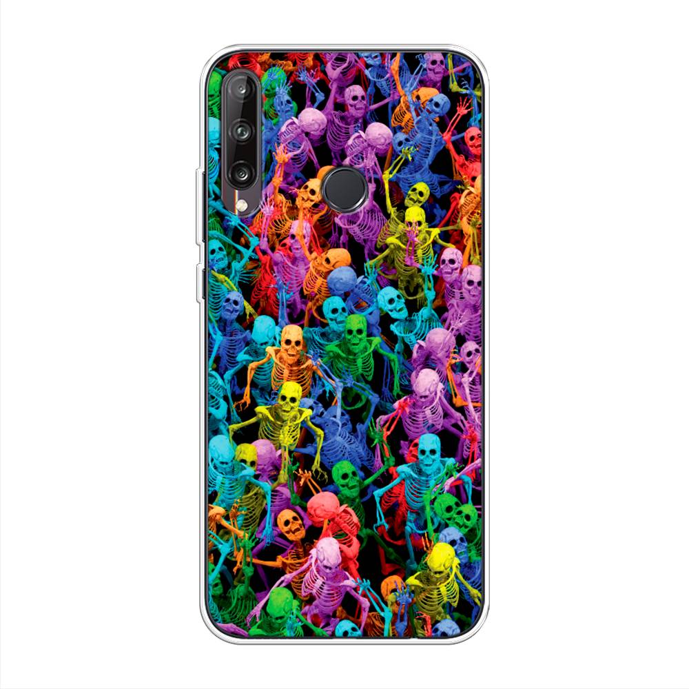 

Чехол на Huawei P40 Lite E "Вечеринка скелетов", Фиолетовый;желтый;оранжевый, 612450-6