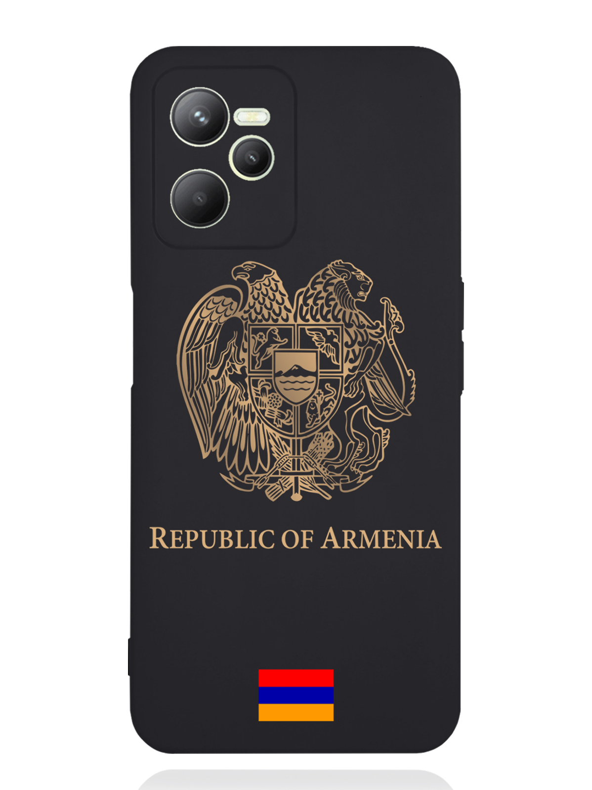 

Чехол SignumCase RealMe C35 Золотой Герб Армении, Золотистый;черный, RealMe C35 Золотой Герб Армении