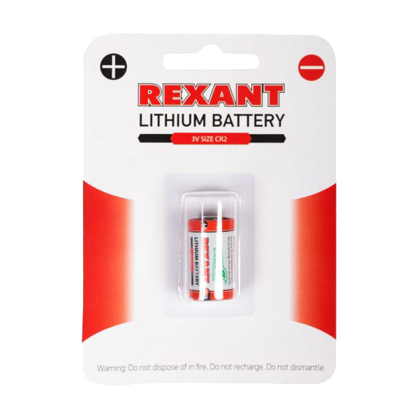 REXANT Батарейка CR2 3V 30-1112 батарейка cr2 rexant 3 в 650 мач 30 1112