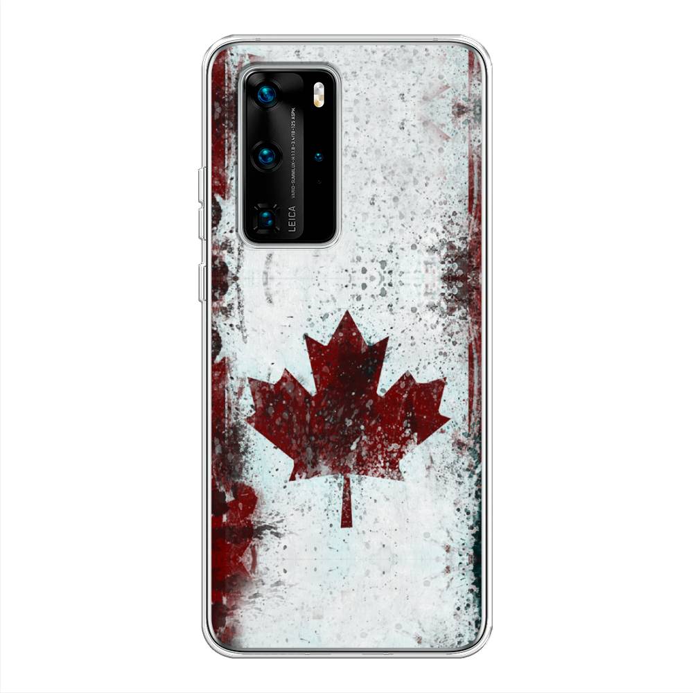 

Чехол Awog на Huawei P40 Pro "Канада", Белый;красный;черный, 610950-5