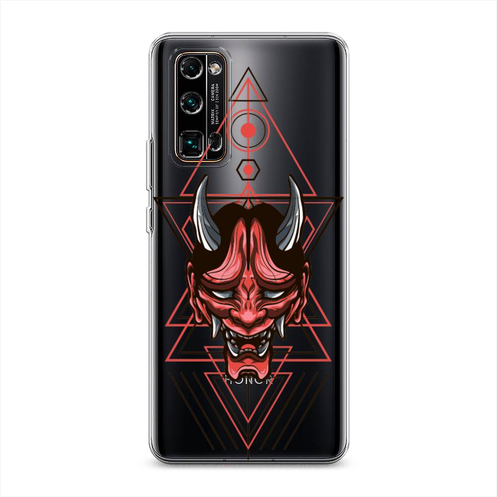 

Чехол на Honor 30 Pro Plus "Hanya Oni mask", Серый;красный;черный, 612250-4