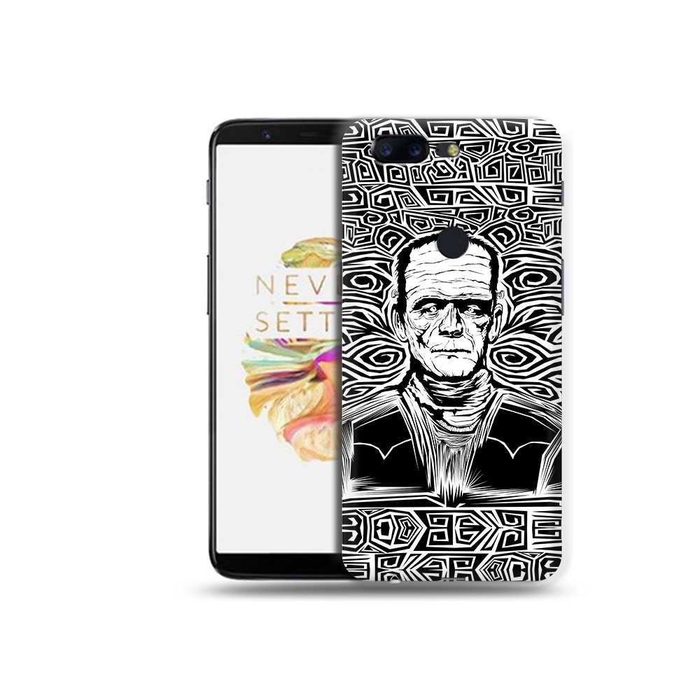 

Чехол MyPads Tocco для OnePlus 5T франкенштейн черно белый, Прозрачный, Tocco