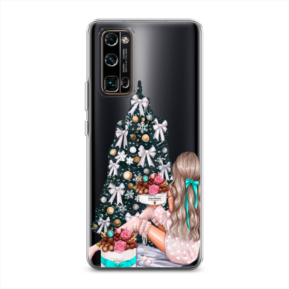 

Чехол на Honor 30 Pro Plus "New Year", Зеленый;бежевый;голубой, 612250-5