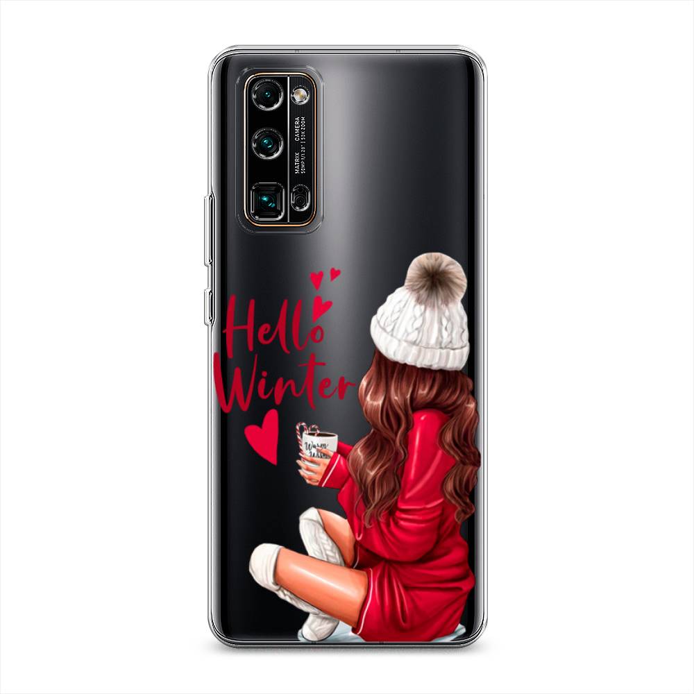 

Чехол на Honor 30 Pro Plus "Hello winter", Красный;белый;коричневый, 612250-5