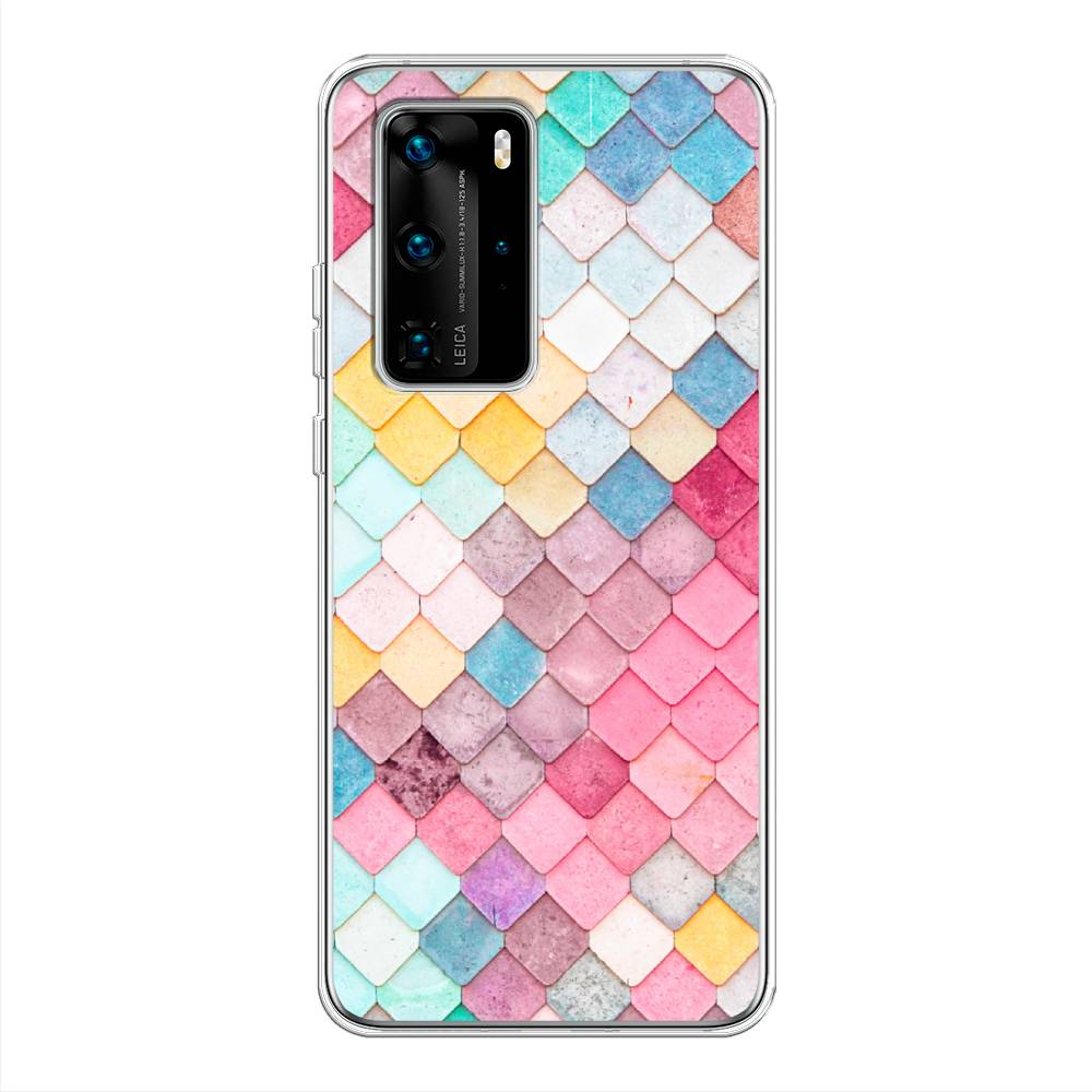 

Чехол Awog на Huawei P40 Pro "Нежные ромбики", Красный, 610950-4