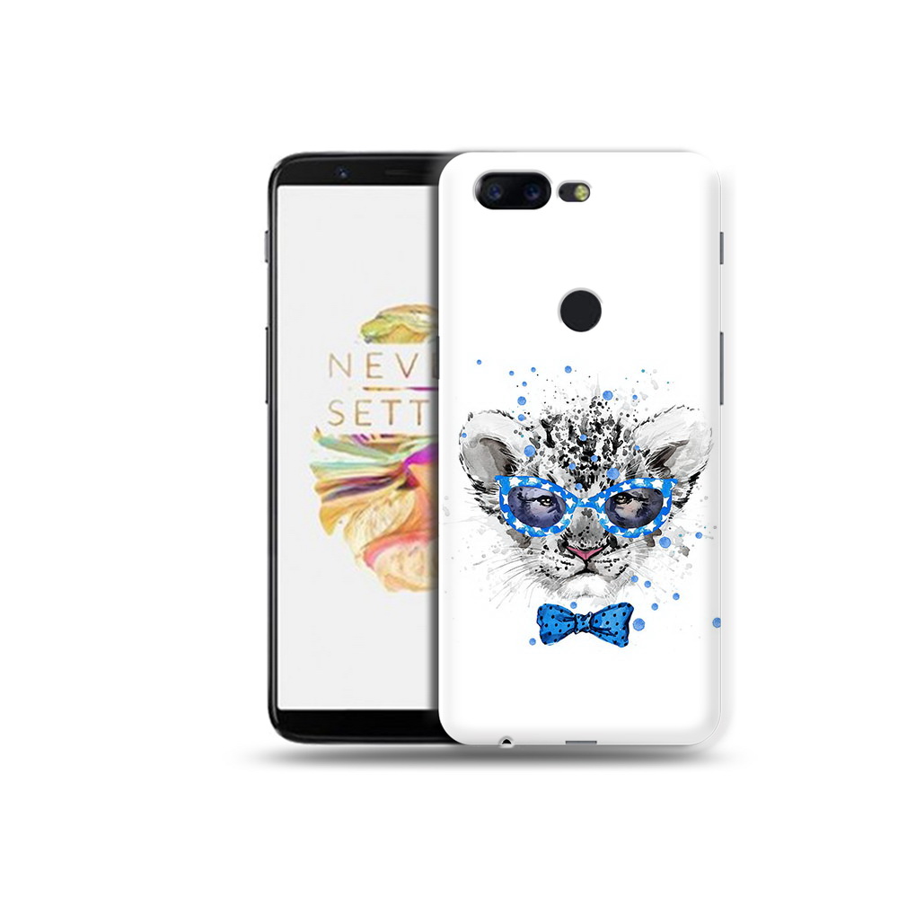 

Чехол MyPads Tocco для OnePlus 5T тигренок с бабочкой, Прозрачный, Tocco