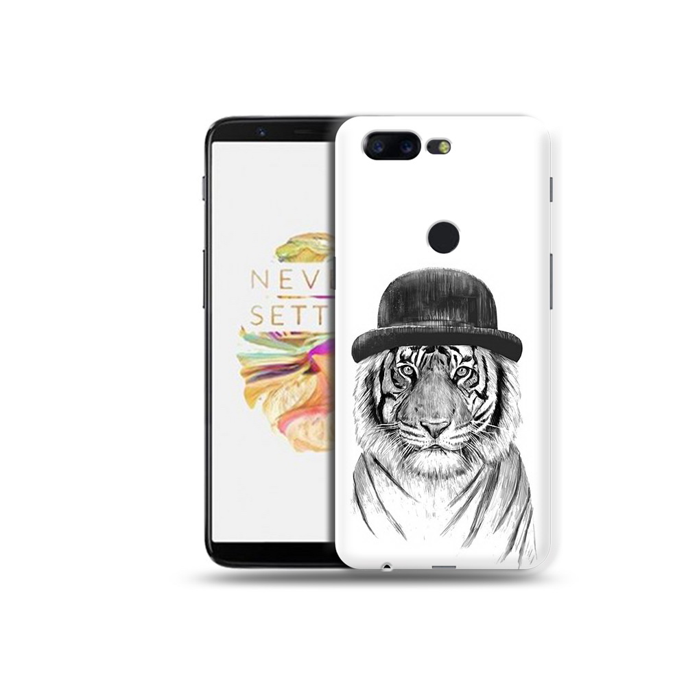 

Чехол MyPads Tocco для OnePlus 5T тигр британец, Прозрачный, Tocco