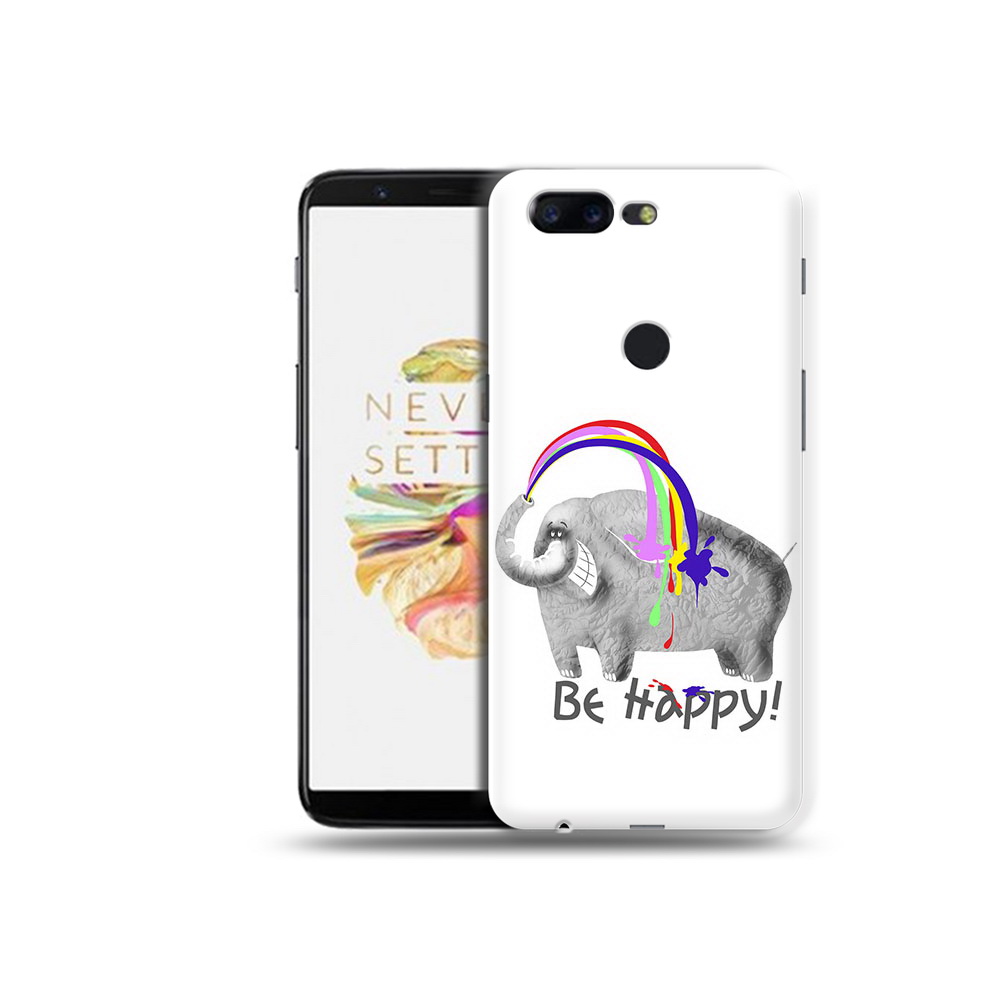 

Чехол MyPads Tocco для OnePlus 5T счастливый слон, Прозрачный, Tocco