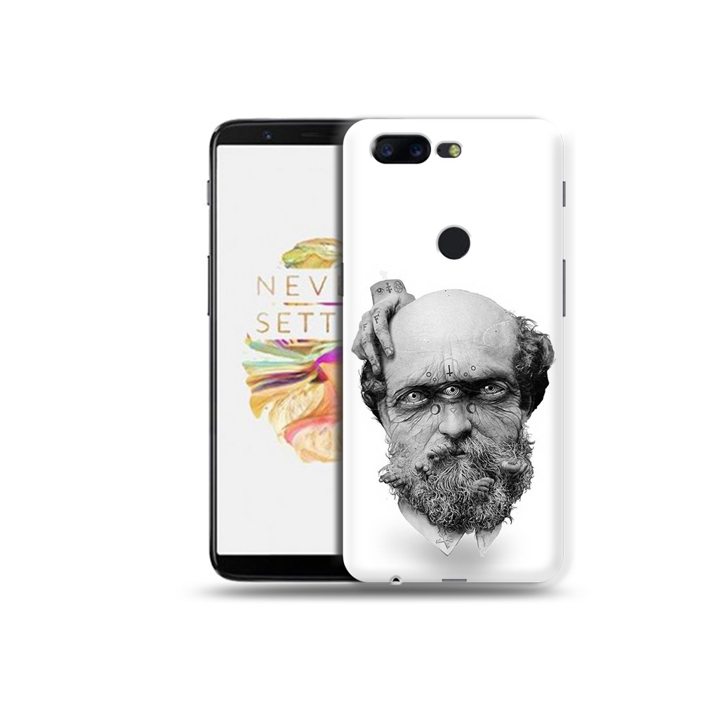 

Чехол MyPads Tocco для OnePlus 5T страшный бородатый мужчина абстракция, Прозрачный, Tocco