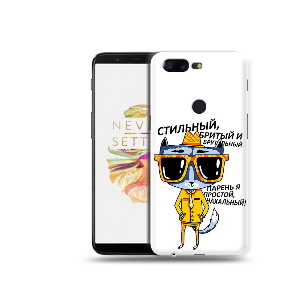 

Чехол MyPads Tocco для OnePlus 5T стильный кот, Прозрачный, Tocco