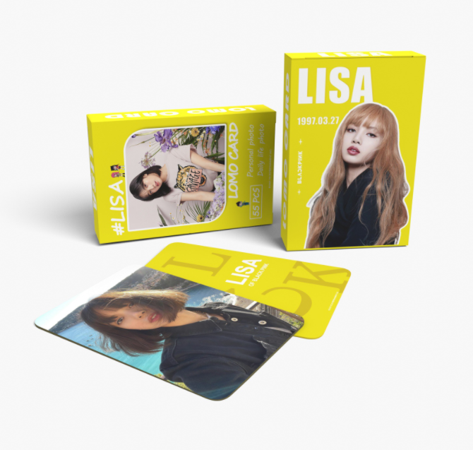 

Карточки Blackpink кпоп "Lisa", 55 шт., разноцветные, размер 8,5х5,21, Кпоп карты